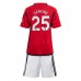 Billige Manchester United Jadon Sancho #25 Børnetøj Hjemmebanetrøje til baby 2023-24 Kortærmet (+ korte bukser)